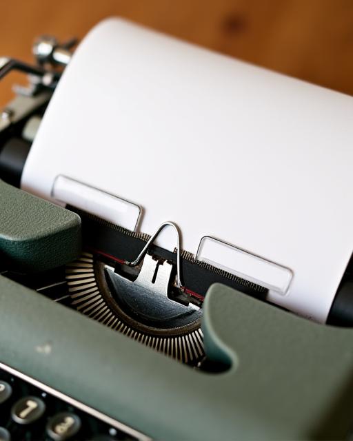 A close-up shot of a vintage typewriter with a page in it.